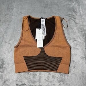 ZARA Pink Limitless Contour‎ Collection Ribbed Crop Stretchy Tank Top Size XS/S